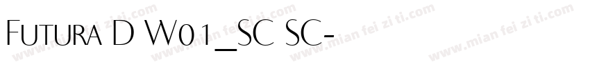 Futura D W01_SC SC字体转换